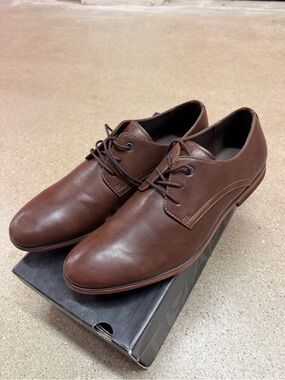NWB Apt.9 Men's Zay Den Classic Dark Brown Lace-Up Dress Shoes Size 10.5